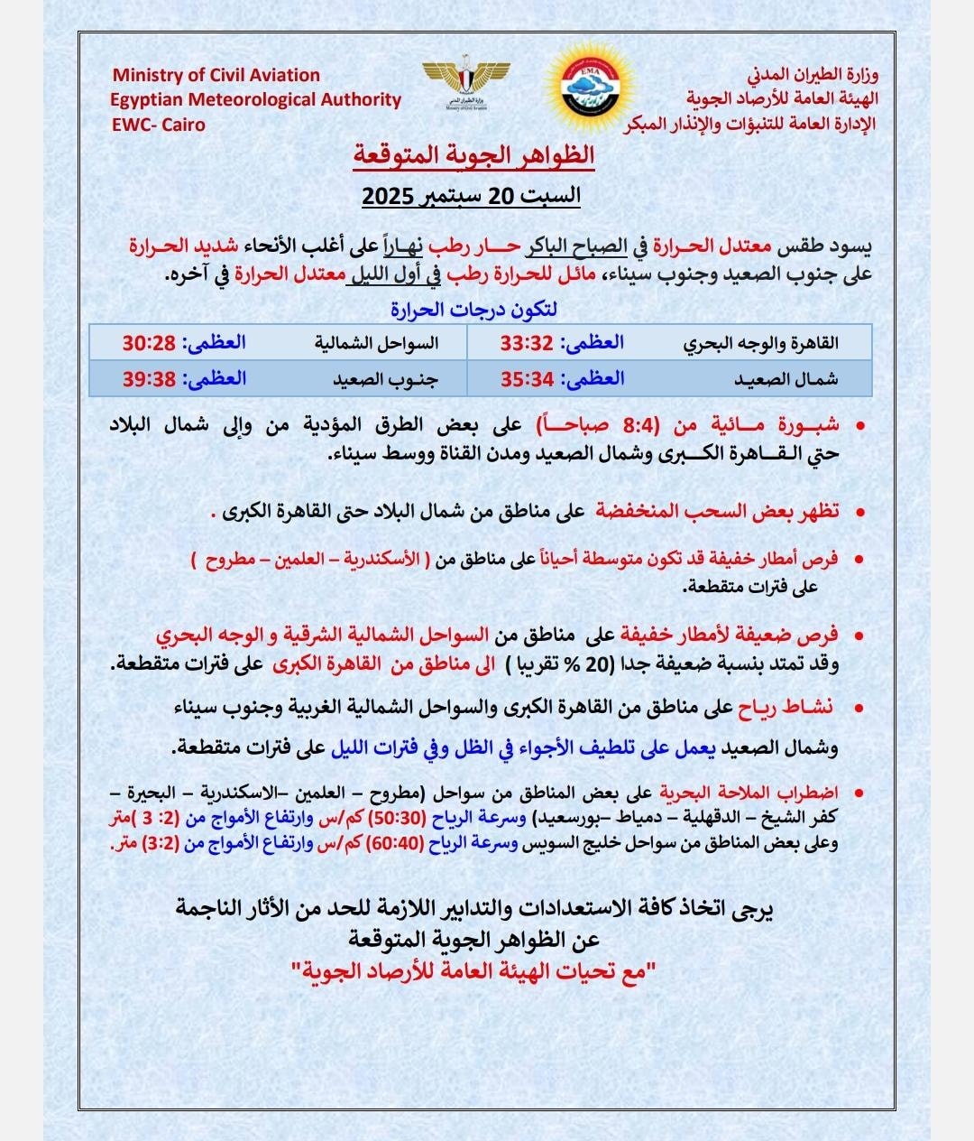 حالة الطقس