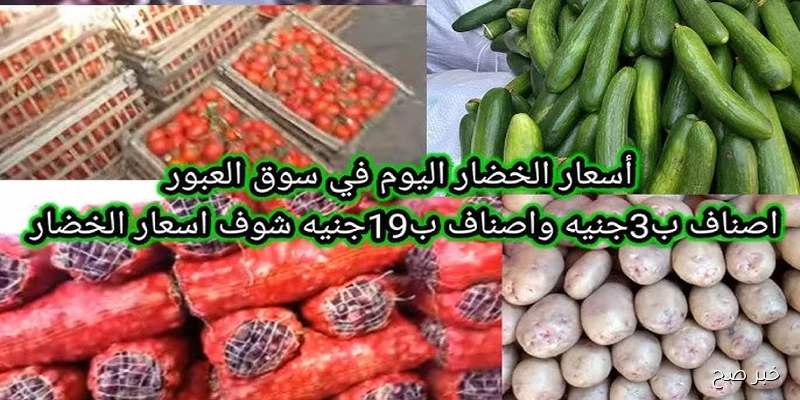 أسعار الخضروات في سوق العبور اليوم الخميس 4\9\2025 بالكيلو | قائمة كاملة لجميع الأصناف