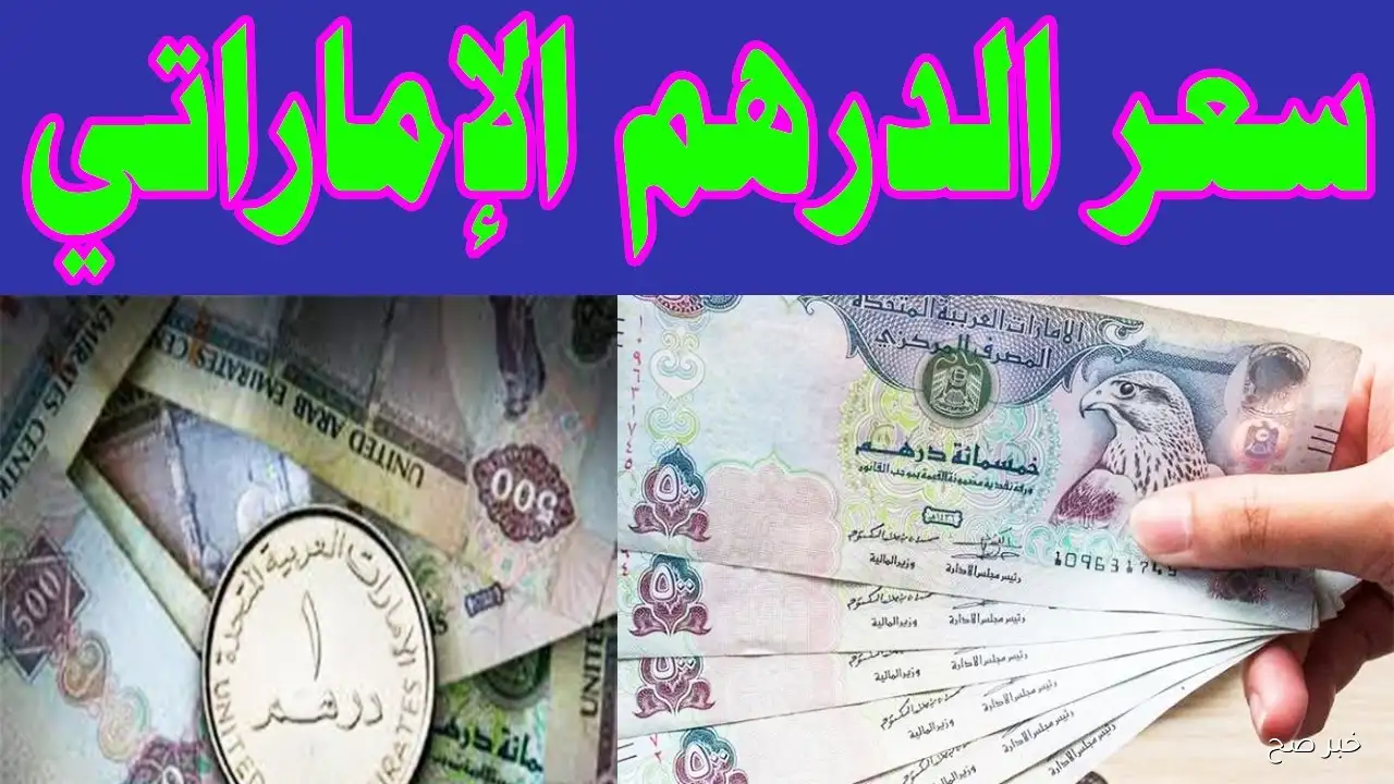 ارتفاع سعر الدرهم الاماراتي اليوم مقابل الجنية في البنوك والسوق الغير رسمية