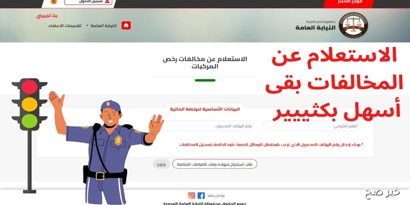 “خطوة بخطوة”.. الاستعلام عن مخالفات السيارات في مصر 2025 برقم اللوحة عبر ppo.gov.eg