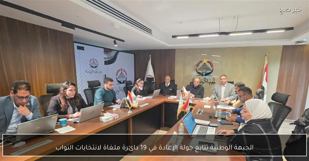 الجبهة الوطنية تتابع جولة الإعادة في 19 دائرة ملغاة لانتخابات النواب