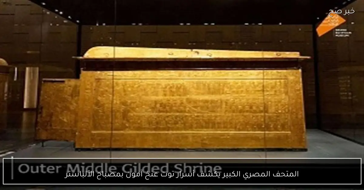 المتحف المصري الكبير يكشف أسرار توت عنخ آمون بمصباح الألباستر