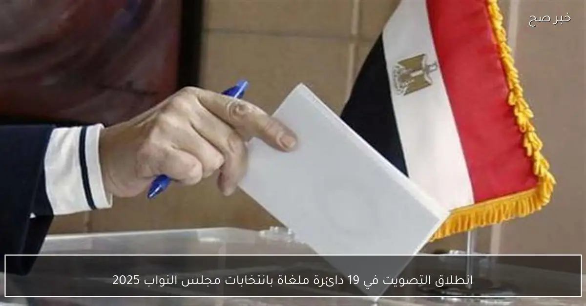 انطلاق التصويت في 19 دائرة ملغاة بانتخابات مجلس النواب 2025