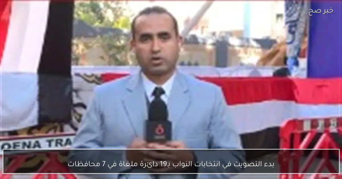 بدء التصويت في انتخابات النواب بـ19 دائرة ملغاة في 7 محافظات