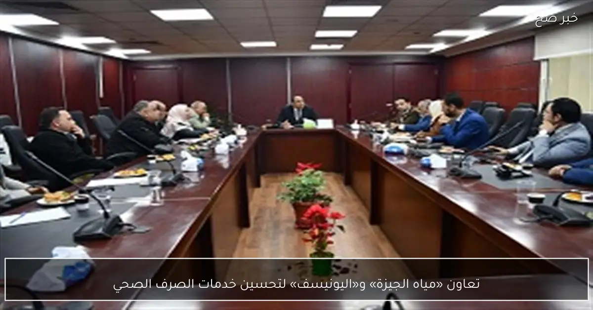 تعاون «مياه الجيزة» و«اليونيسف» لتحسين خدمات الصرف الصحي