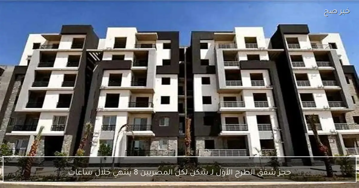 حجز شقق الطرح الأول لـ سكن لكل المصريين 8 ينتهي خلال ساعات