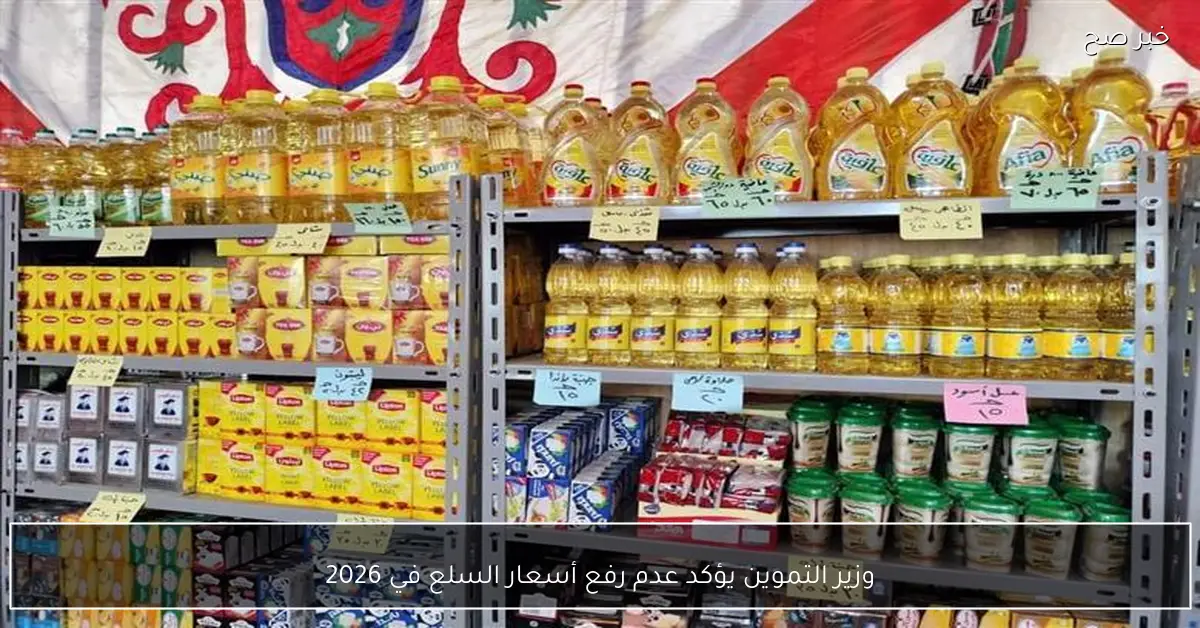 وزير التموين يؤكد عدم رفع أسعار السلع في 2026