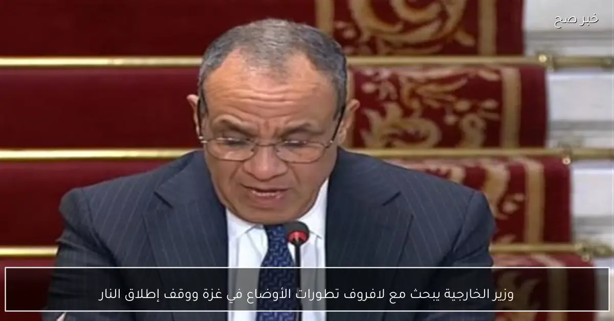 وزير الخارجية يبحث مع لافروف تطورات الأوضاع في غزة ووقف إطلاق النار