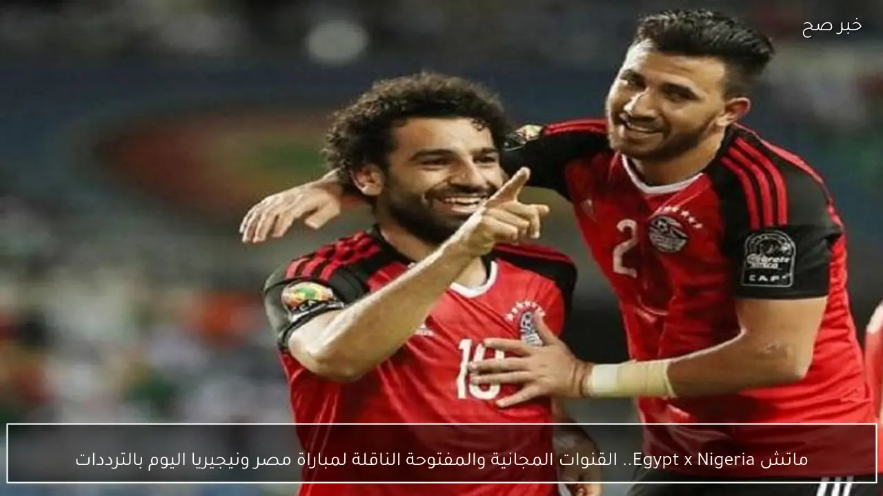 ماتش Egypt x Nigeria.. القنوات المجانية والمفتوحة الناقلة لمباراة مصر ونيجيريا اليوم بالترددات