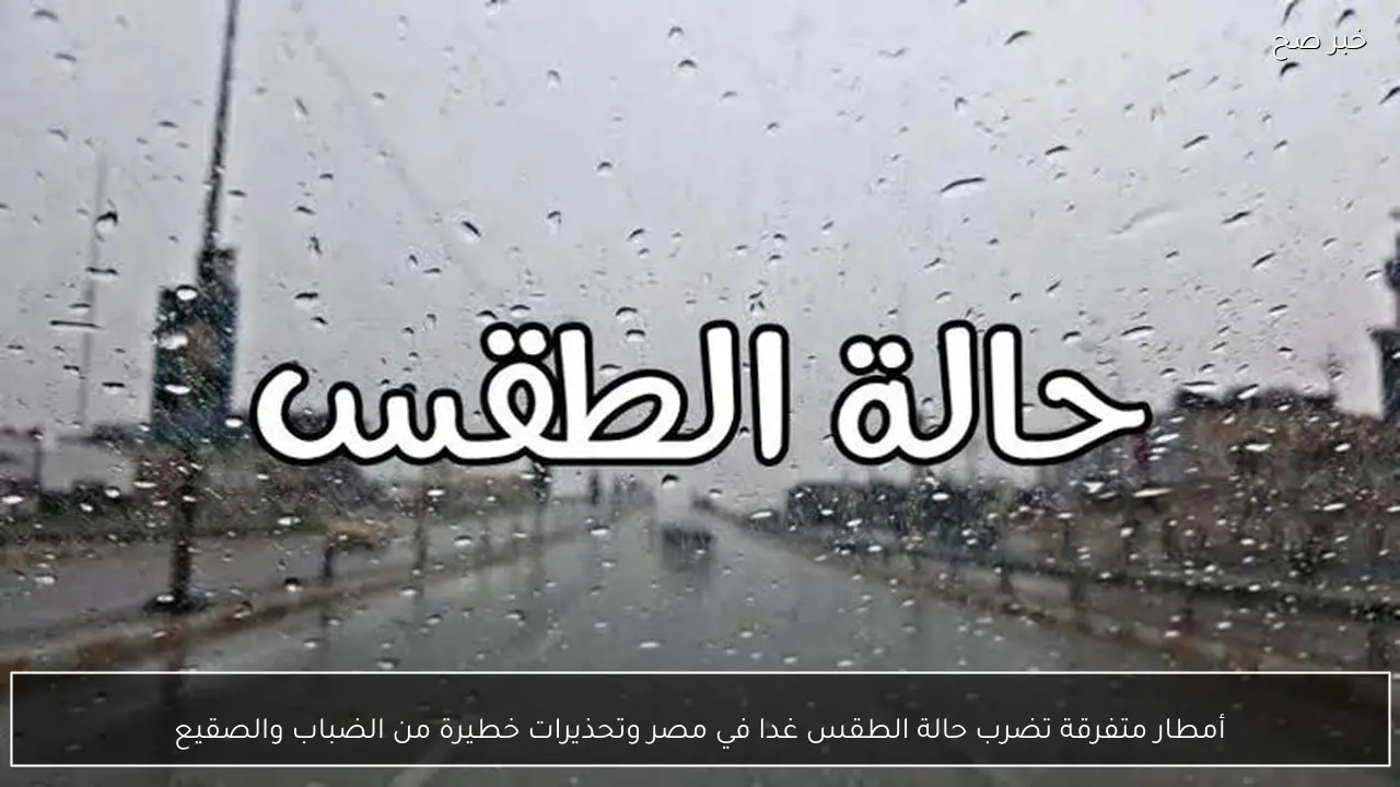 أمطار متفرقة تضرب حالة الطقس غدا في مصر وتحذيرات خطيرة من الضباب والصقيع