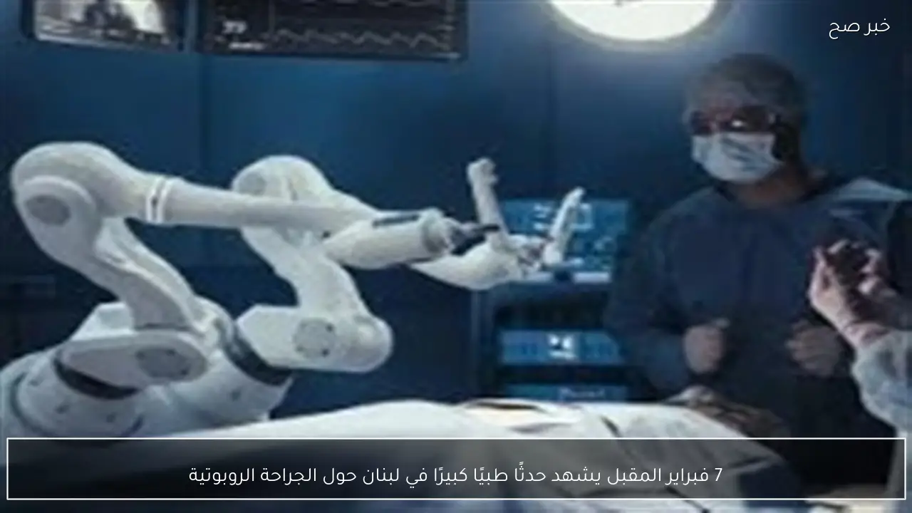 7 فبراير المقبل يشهد حدثًا طبيًا كبيرًا في لبنان حول الجراحة الروبوتية