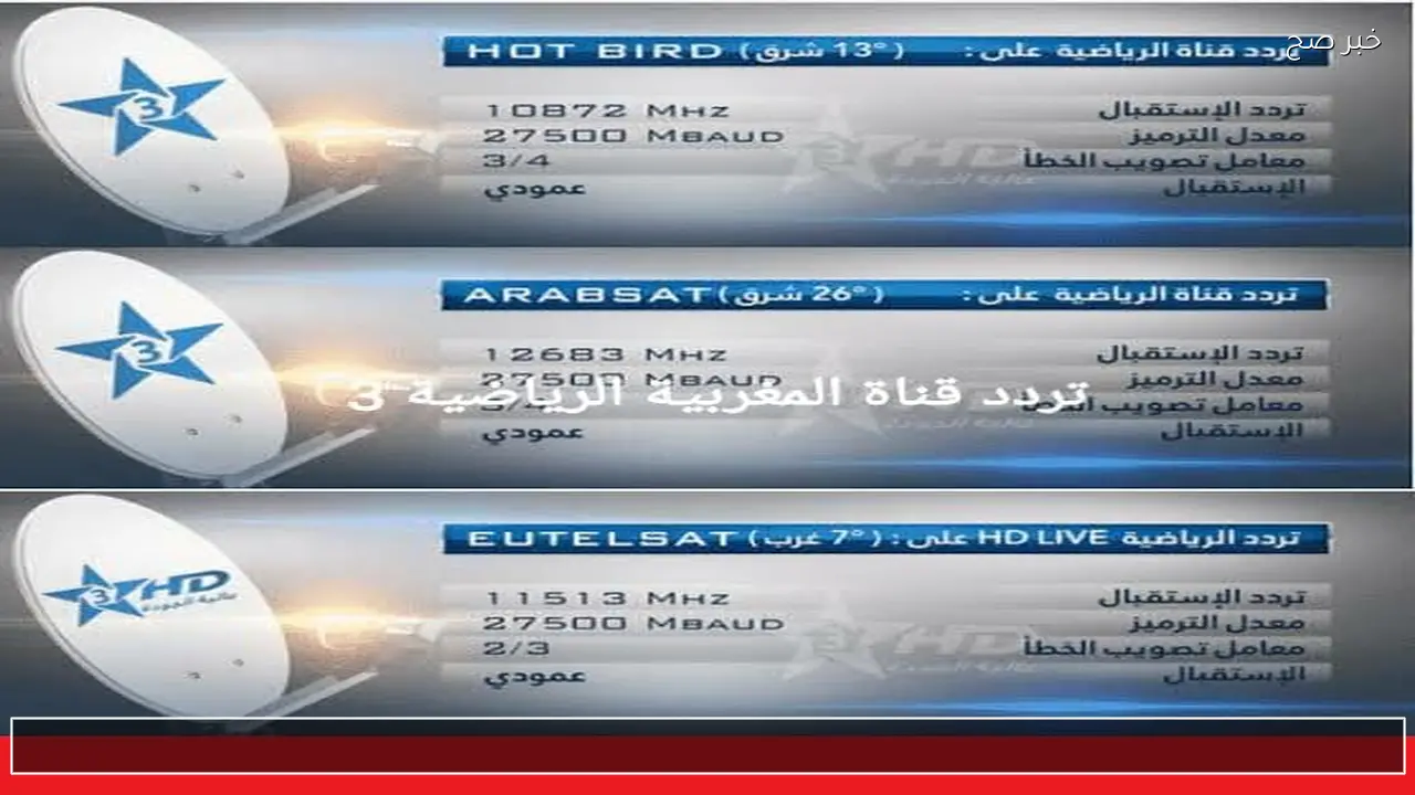 أضبط ترددات قناة المغربية الرياضية 2026 على الأقمار الصناعية واستقبلها Hd