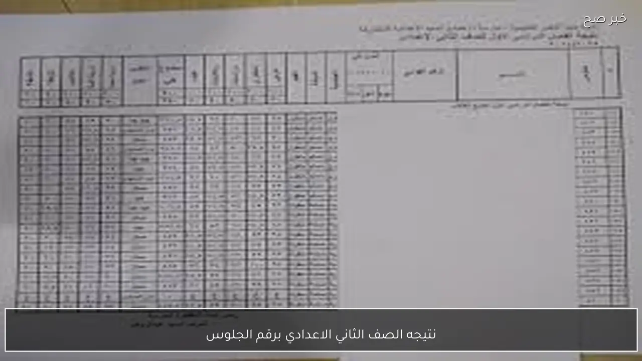 متاح الآن.. نتيجه الصف الثاني الاعدادي برقم الجلوس الترم الاول 2026 عبر eduserv.cairo.gov.eg