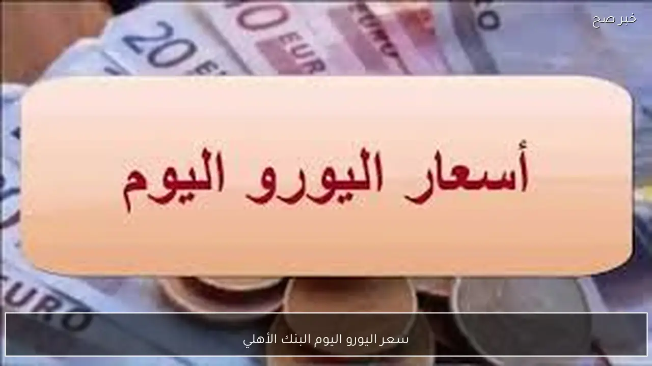 سعر اليورو اليوم البنك الأهلي الخميس 29-1-2026 مقابل الجنيه المصري وفق آخر تحديث