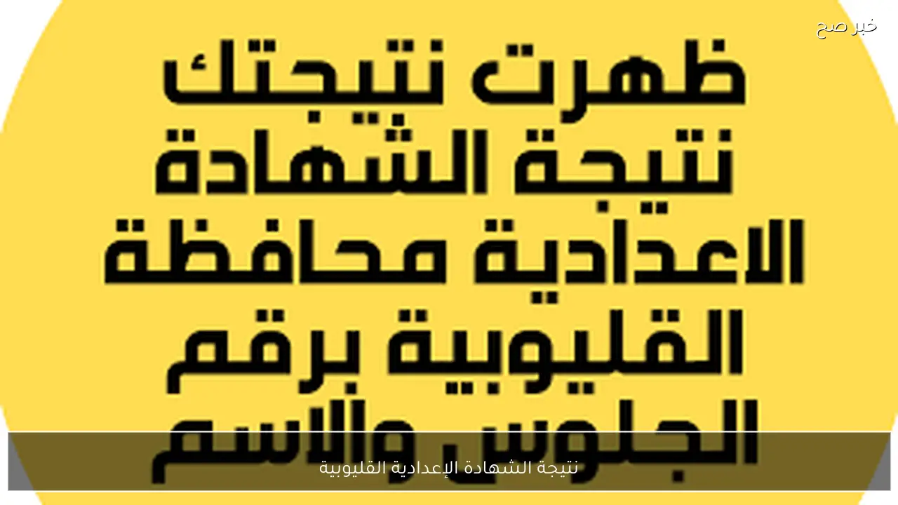 نتيجة الشهادة الإعدادية القليوبية 2026 الترم الاول برقم الجلوس والاسم فور ظهورها رسميًا