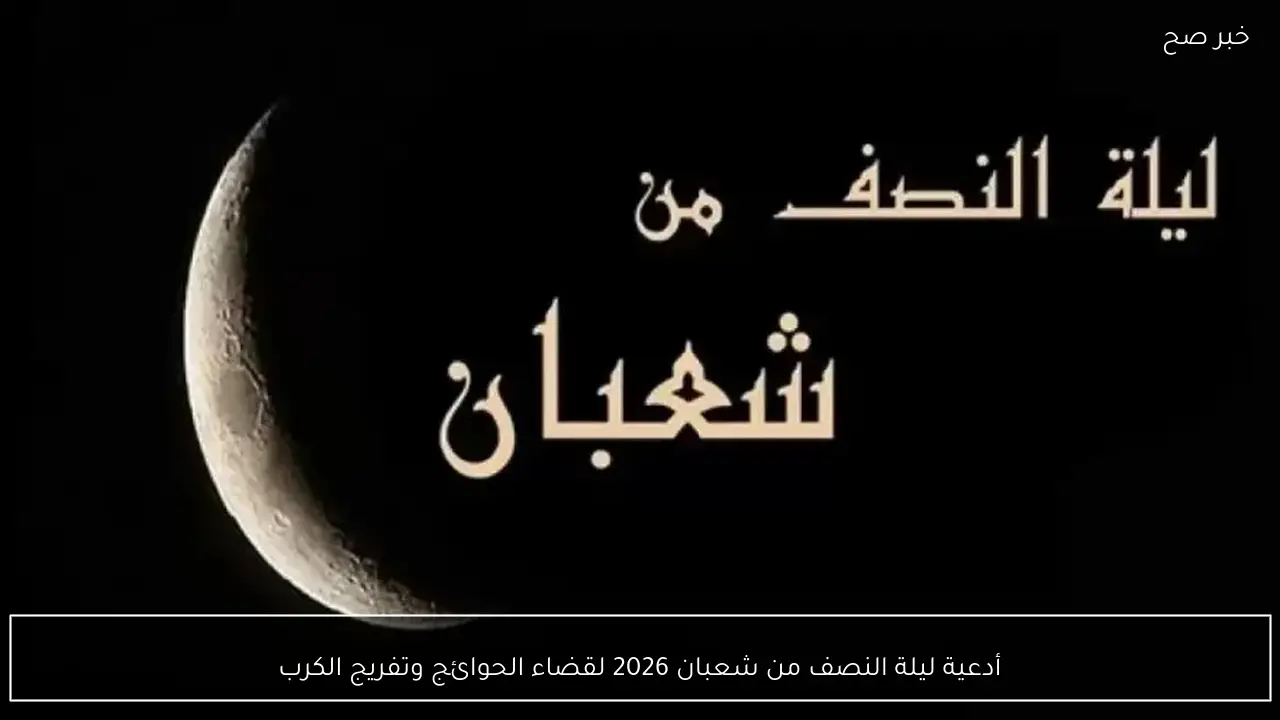 أدعية ليلة النصف من شعبان 2026 وأفضل ما يُقال في الليلة المباركة لقضاء الحوائج