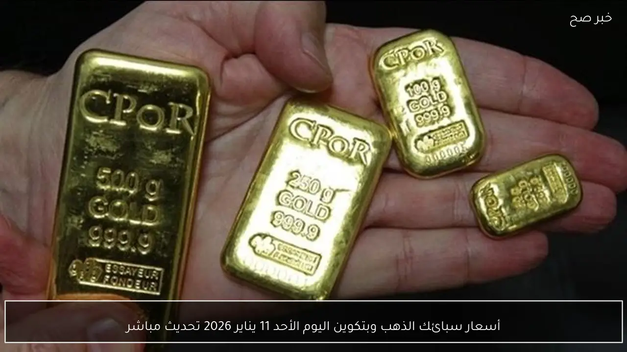 أسعار سبائك الذهب وبتكوين اليوم الأحد 11 يناير 2026 تحديث مباشر