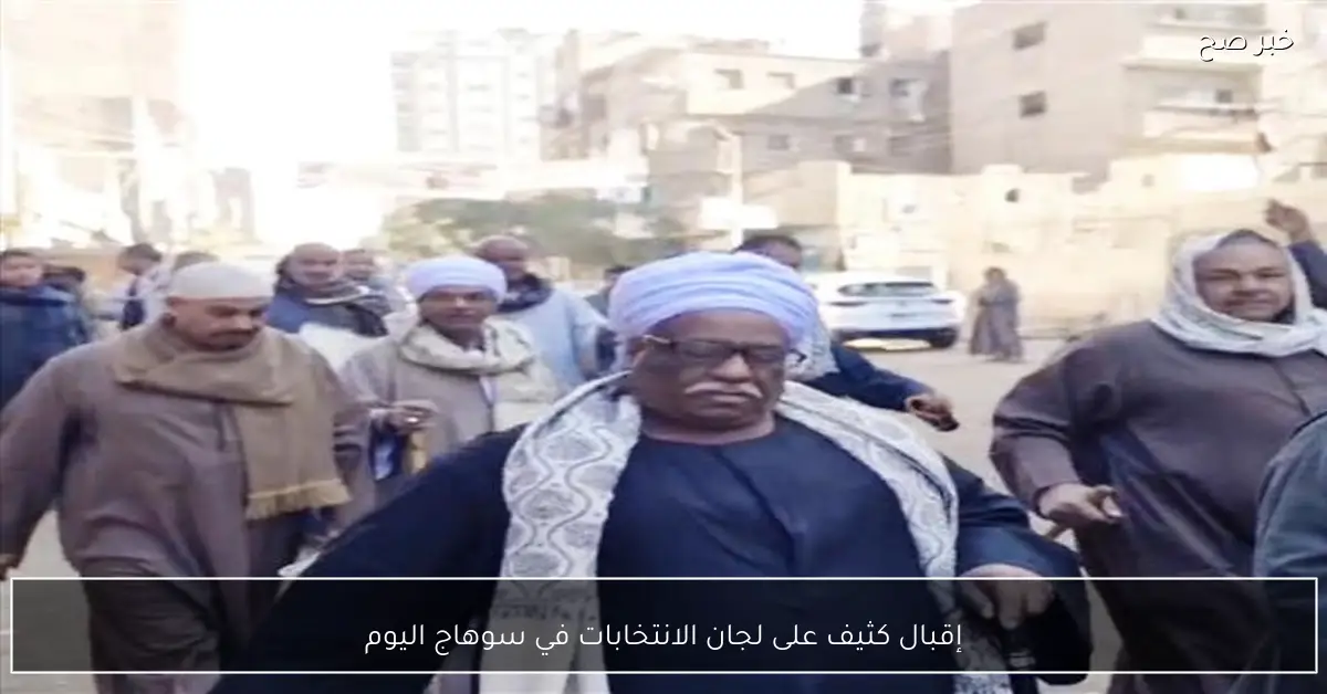 إقبال كثيف على لجان الانتخابات في سوهاج اليوم