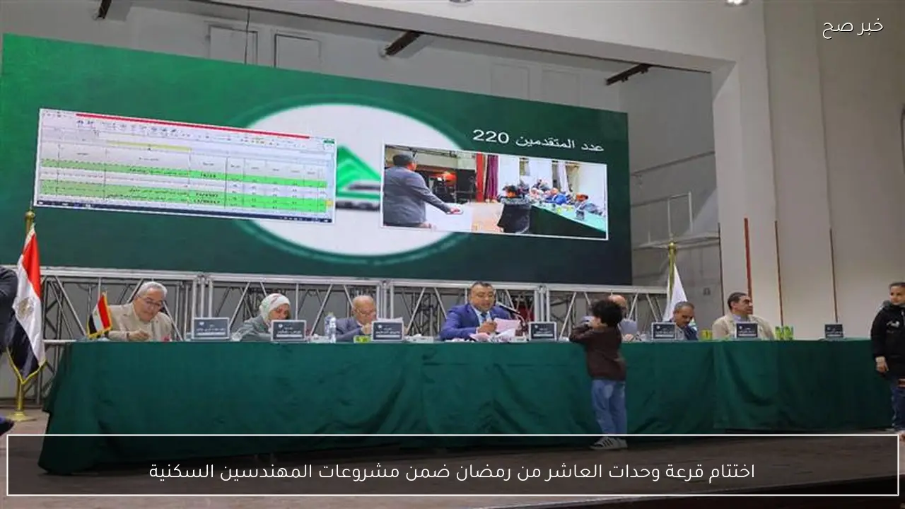 اختتام قرعة وحدات العاشر من رمضان ضمن مشروعات المهندسين السكنية