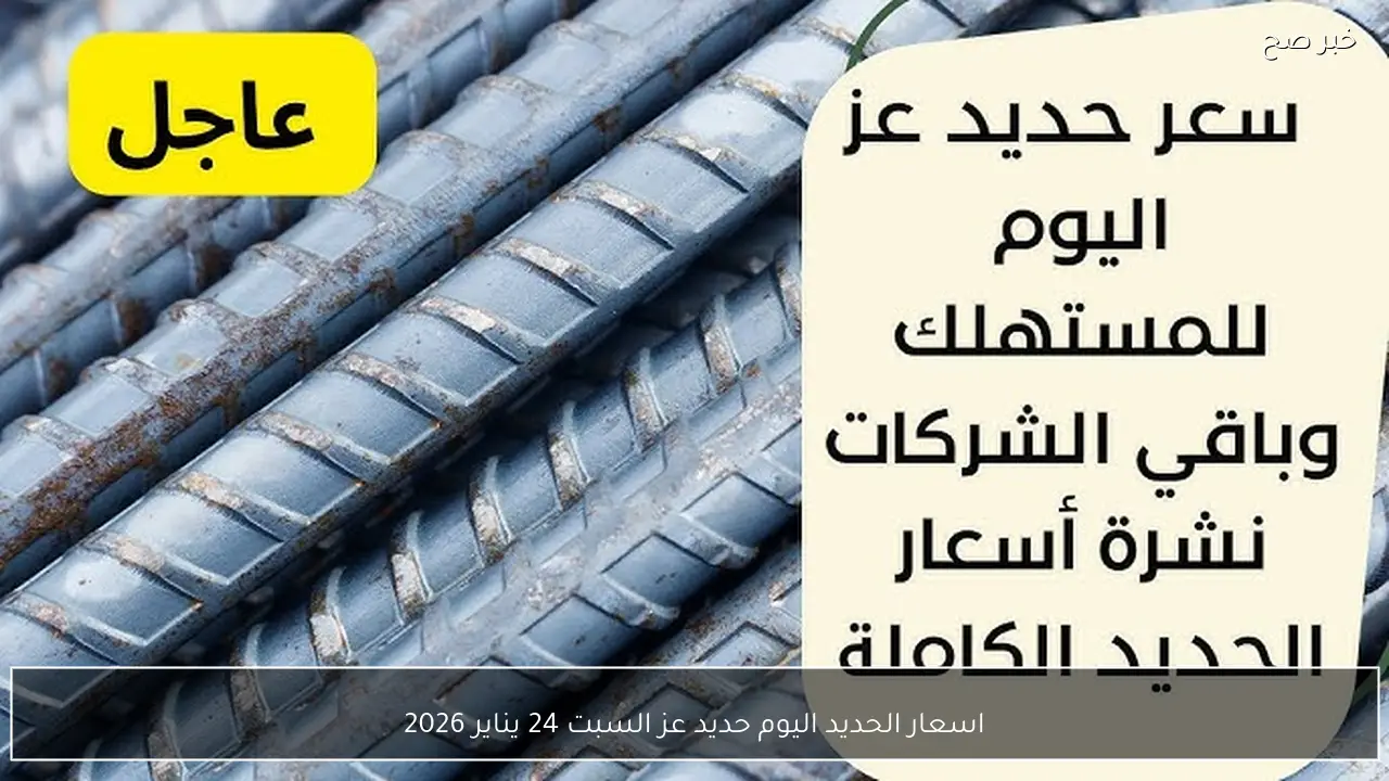 اسعار الحديد اليوم حديد عز السبت 24 يناير 2026 تحركات محدودة
