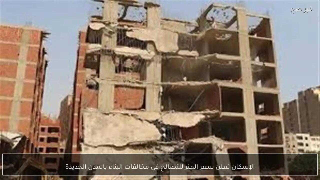 الإسكان تعلن سعر المتر للتصالح في مخالفات البناء بالمدن الجديدة