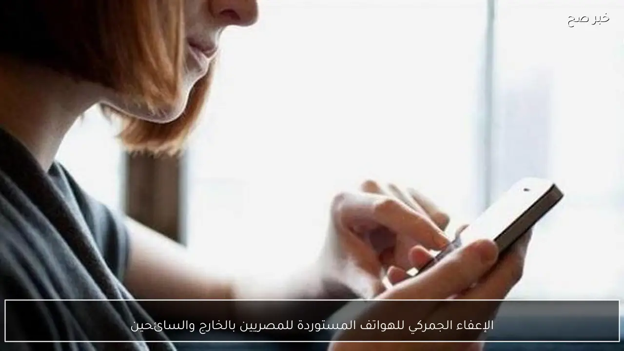 الإعفاء الجمركي للهواتف المستوردة للمصريين بالخارج والسائحين