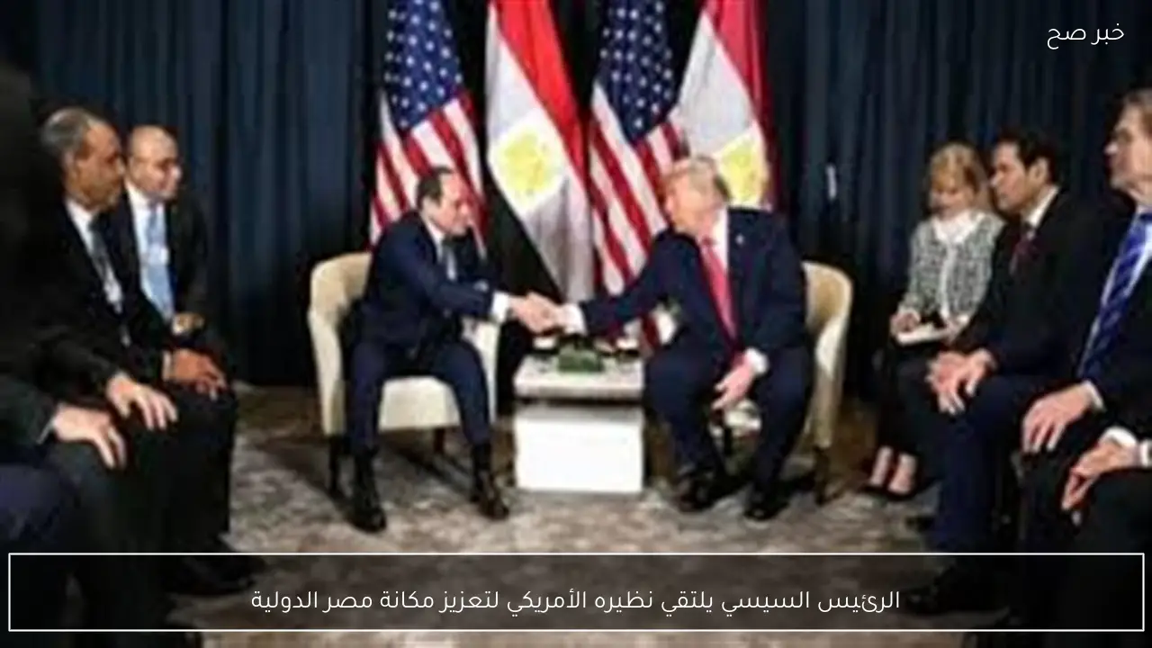 الرئيس السيسي يلتقي نظيره الأمريكي لتعزيز مكانة مصر الدولية