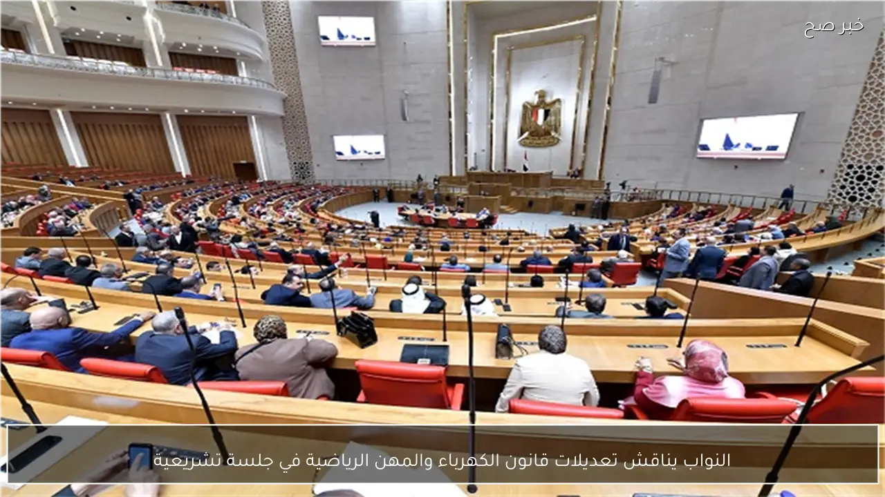 النواب يناقش تعديلات قانون الكهرباء والمهن الرياضية في جلسة تشريعية