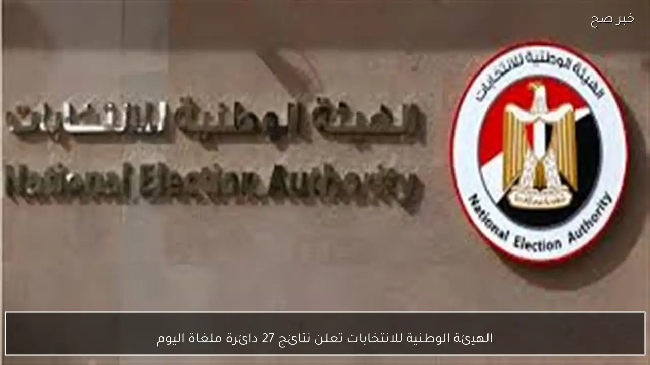 الهيئة الوطنية للانتخابات تعلن نتائج 27 دائرة ملغاة اليوم