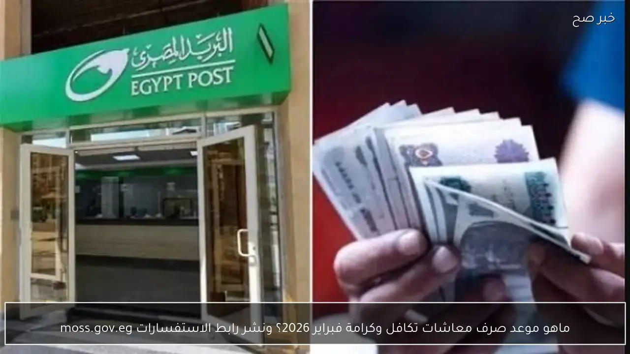 ماهو موعد صرف معاشات تكافل وكرامة فبراير 2026؟ ونشر رابط الاستفسارات moss.gov.eg