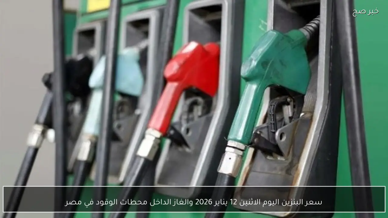 سعر البنزين اليوم الاثنين 12 يناير 2026 والغاز الطبيعي داخل محطات الوقود في مصر