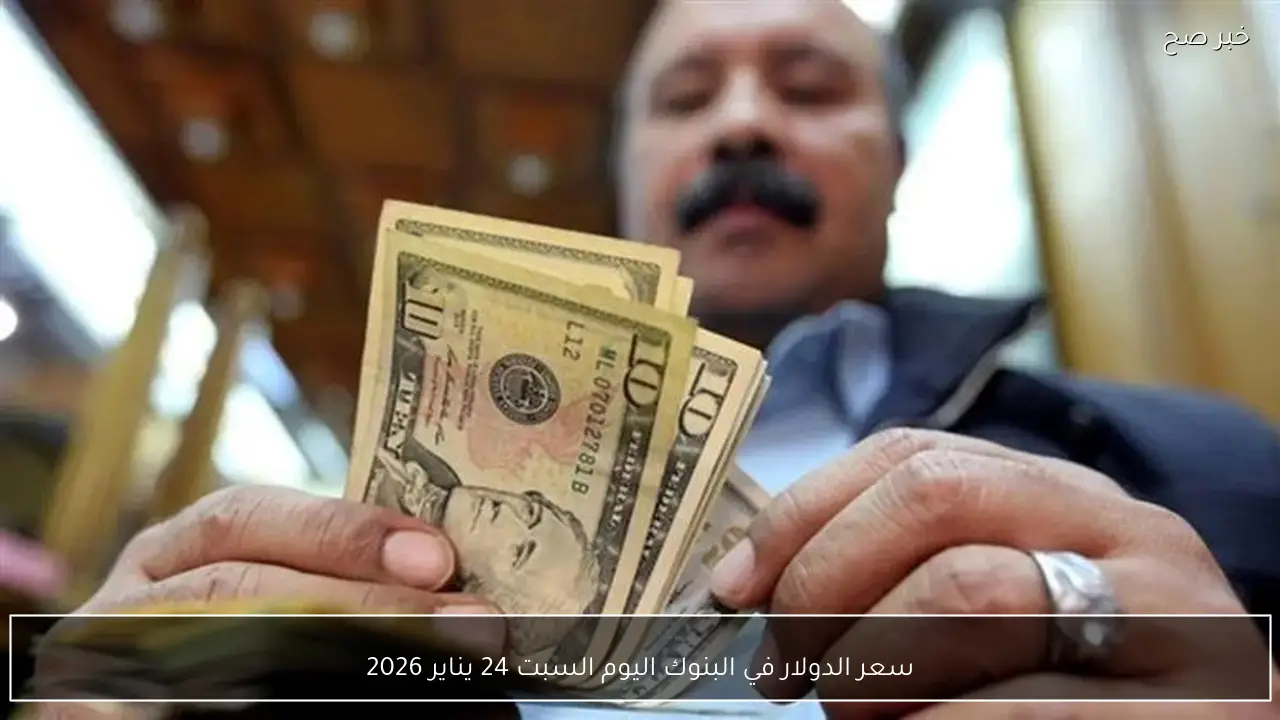 سعر الدولار في البنوك اليوم السبت 24 يناير 2026