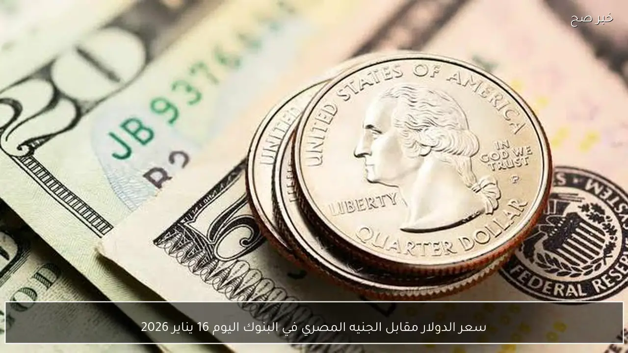 سعر الدولار مقابل الجنيه المصري في البنوك اليوم 16 يناير 2026