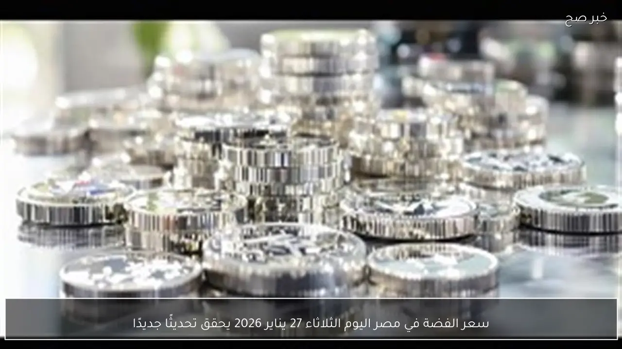 سعر الفضة في مصر اليوم الثلاثاء 27 يناير 2026 يحقق تحديثات جديدة