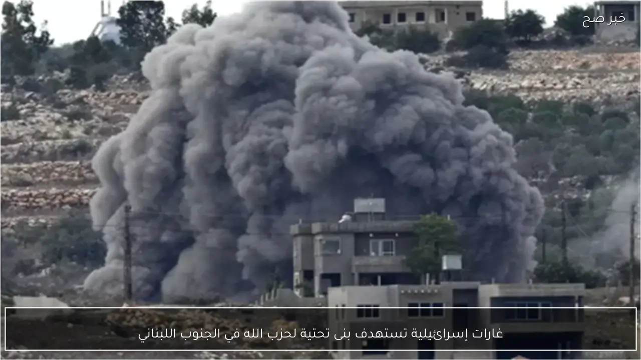 غارات إسرائيلية تستهدف بنى تحتية لحزب الله في الجنوب اللبناني