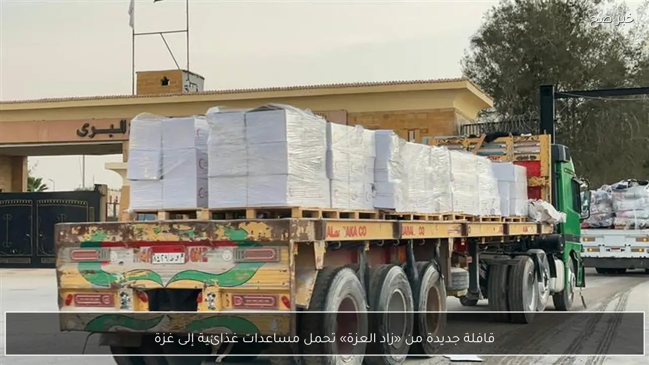 قافلة جديدة من «زاد العزة» تحمل مساعدات غذائية إلى غزة