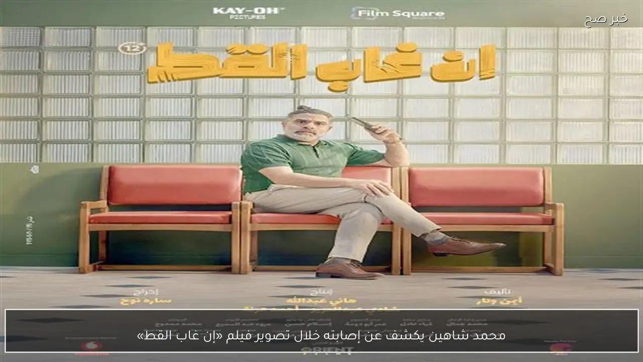 محمد شاهين يكشف عن إصابته خلال تصوير فيلم «إن غاب القط»