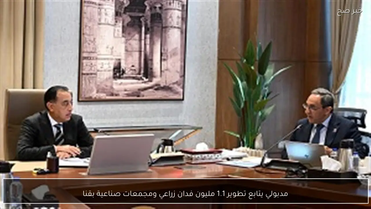 مدبولي يتابع تطوير 1.1 مليون فدان زراعي ومجمعات صناعية بقنا