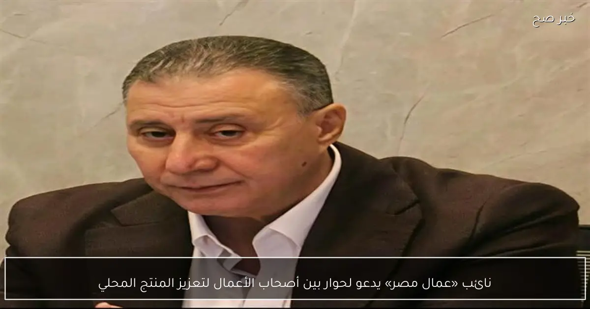 نائب «عمال مصر» يدعو لحوار بين أصحاب الأعمال لتعزيز المنتج المحلي