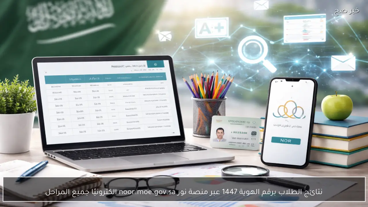 نتائج الطلاب برقم الهوية 1447 عبر منصة نور noor.moe.gov.sa الكترونيًا جميع المراحل