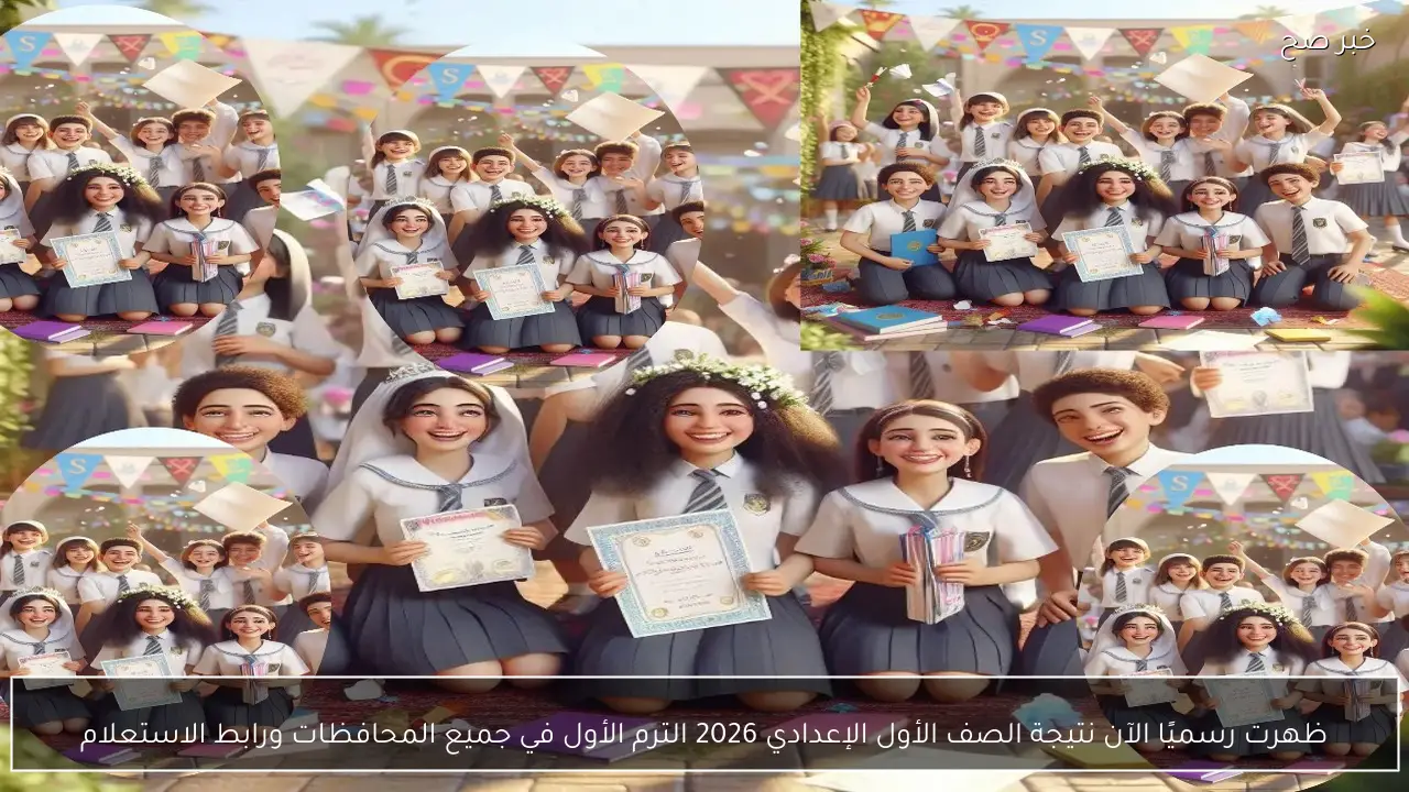 ظهرت رسميًا نتيجة الصف الأول الإعدادي 2026 الترم الأول في جميع المحافظات ورابط الاستعلام