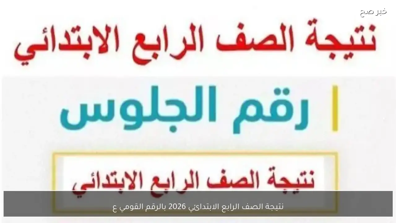 نتيجة الصف الرابع الابتدائي 2026 بالرقم القومي عبر موقع بوابة التعليم الأساسي