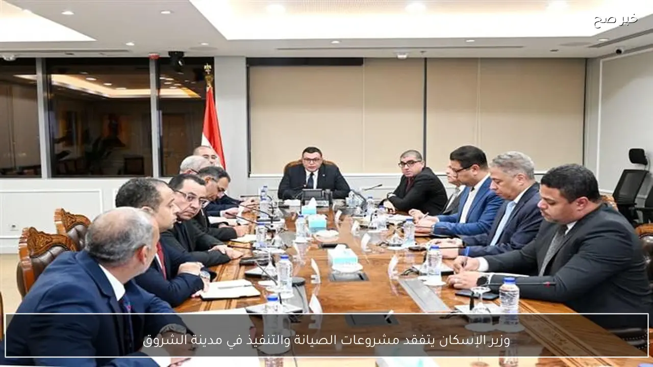 وزير الإسكان يتفقد مشروعات الصيانة والتنفيذ في مدينة الشروق