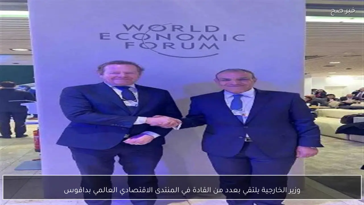 وزير الخارجية يلتقي بعدد من القادة في المنتدى الاقتصادي العالمي بدافوس