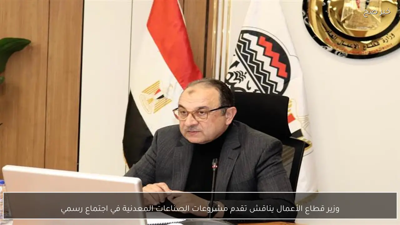وزير قطاع الأعمال يناقش تقدم مشروعات الصناعات المعدنية في اجتماع رسمي