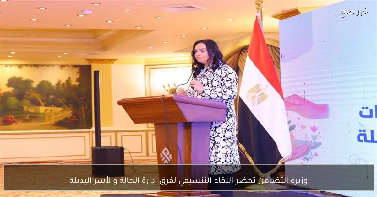 وزيرة التضامن تحضر اللقاء التنسيقي لفرق إدارة الحالة والأسر البديلة