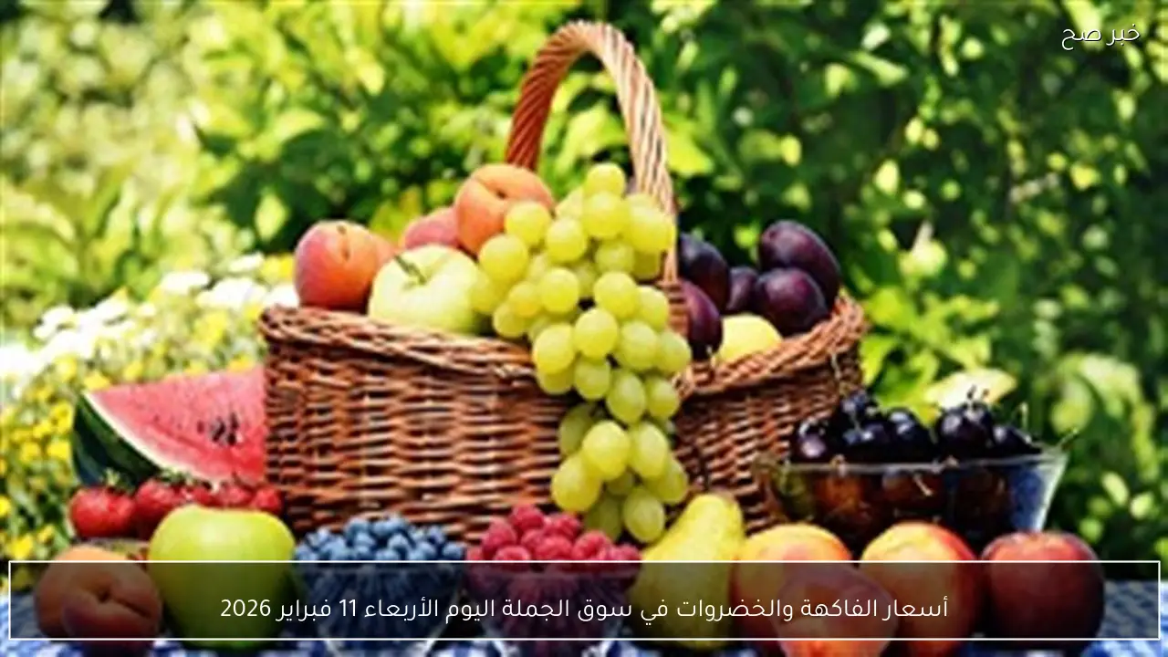 أسعار الفاكهة والخضروات في سوق الجملة اليوم الأربعاء 11 فبراير 2026