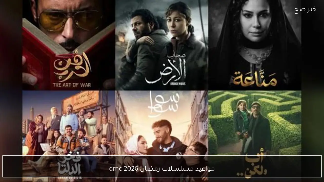 مواعيد مسلسلات رمضان 2026 dmc والإعادة طوال الشهر.. منافسة نارية وسباق القمة بين الكبار