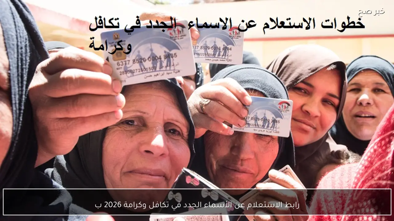 رابط الاستعلام عن الأسماء الجدد في تكافل وكرامة 2026 بالرقم القومي عبر tk.moss.gov.eg