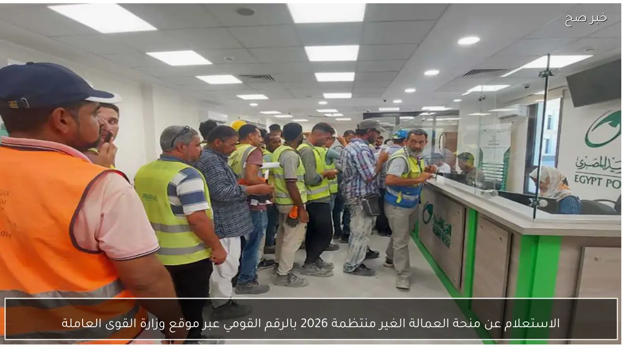 رابط مباشر.. الاستعلام عن منحة العمالة الغير منتظمة 2026 بالرقم القومي عبر موقع وزارة القوى العاملة